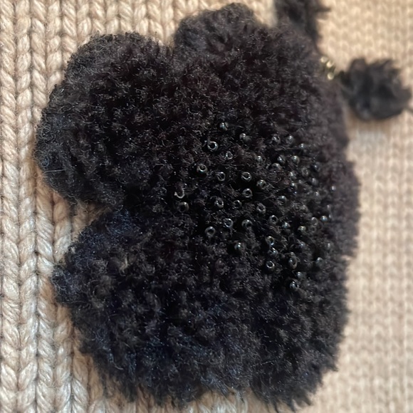 Kate Spade wool knit puff 3/4 sleeve sweater Tan size XS/SMALL - Picture 4 of 12